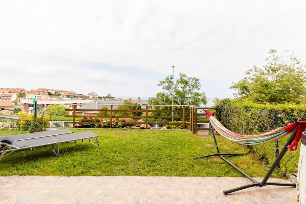 Casa De Las Flores - Apartamento Con Jardin Privado Frente A La Playa De Comillas Eksteriør billede